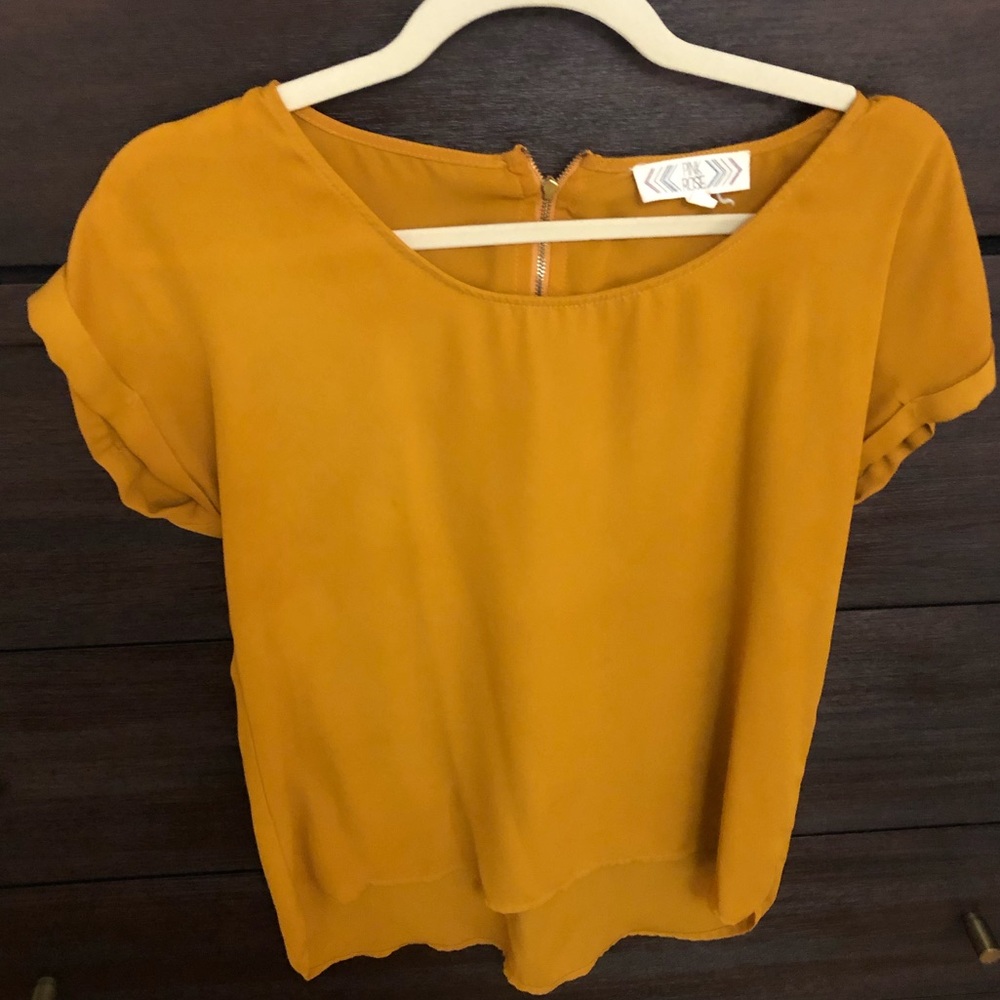 Pink Rose Short Sleeve Blouse